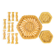 Vallauris trivets, knife holders and bottle coasters