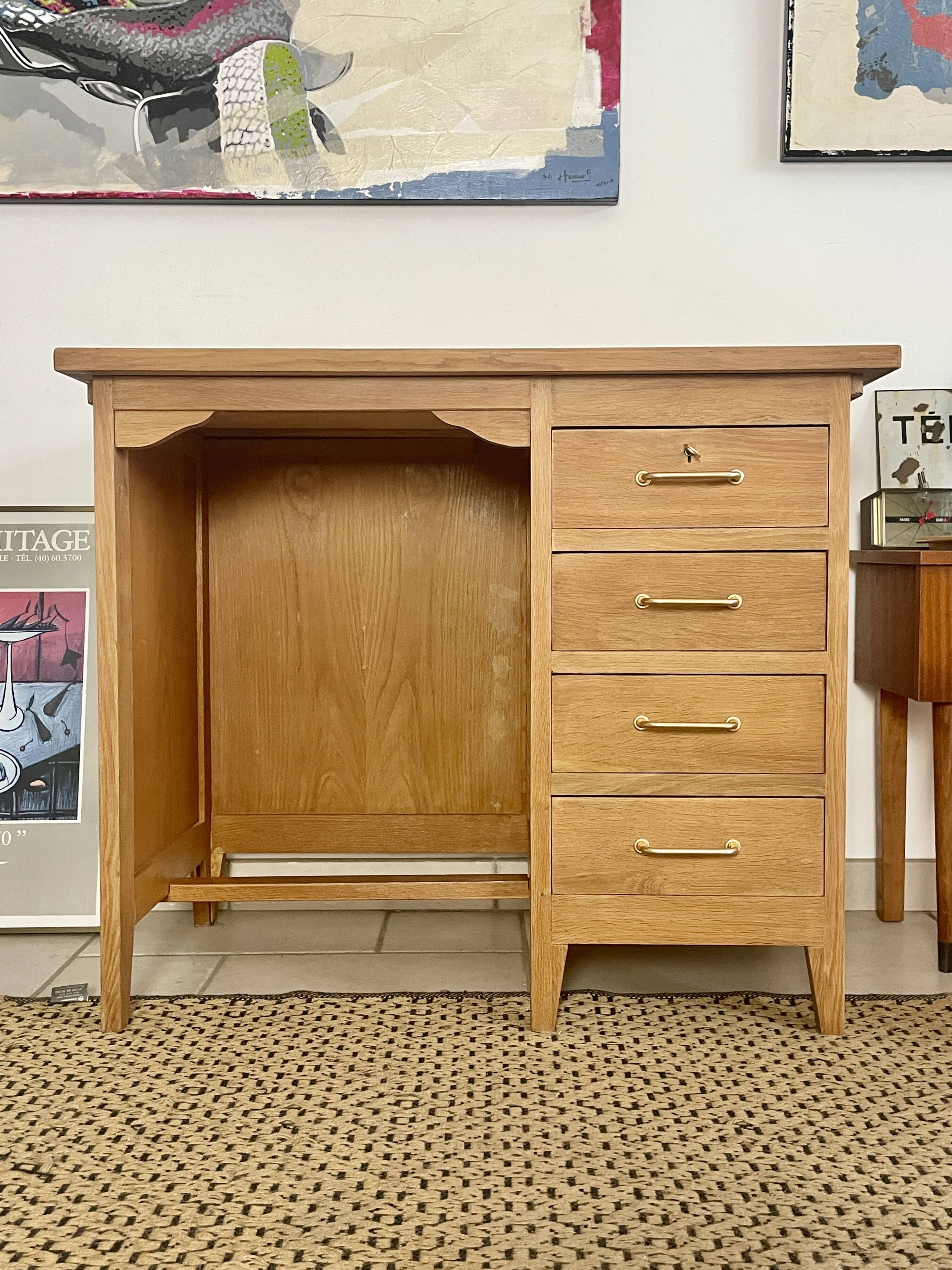 Wooden desk from the 40s/50s
