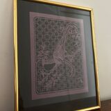 3 bird paintings in vintage Chinese cut paper