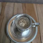 Silver-plated hand candlestick – Rat of the cellar – Vintage