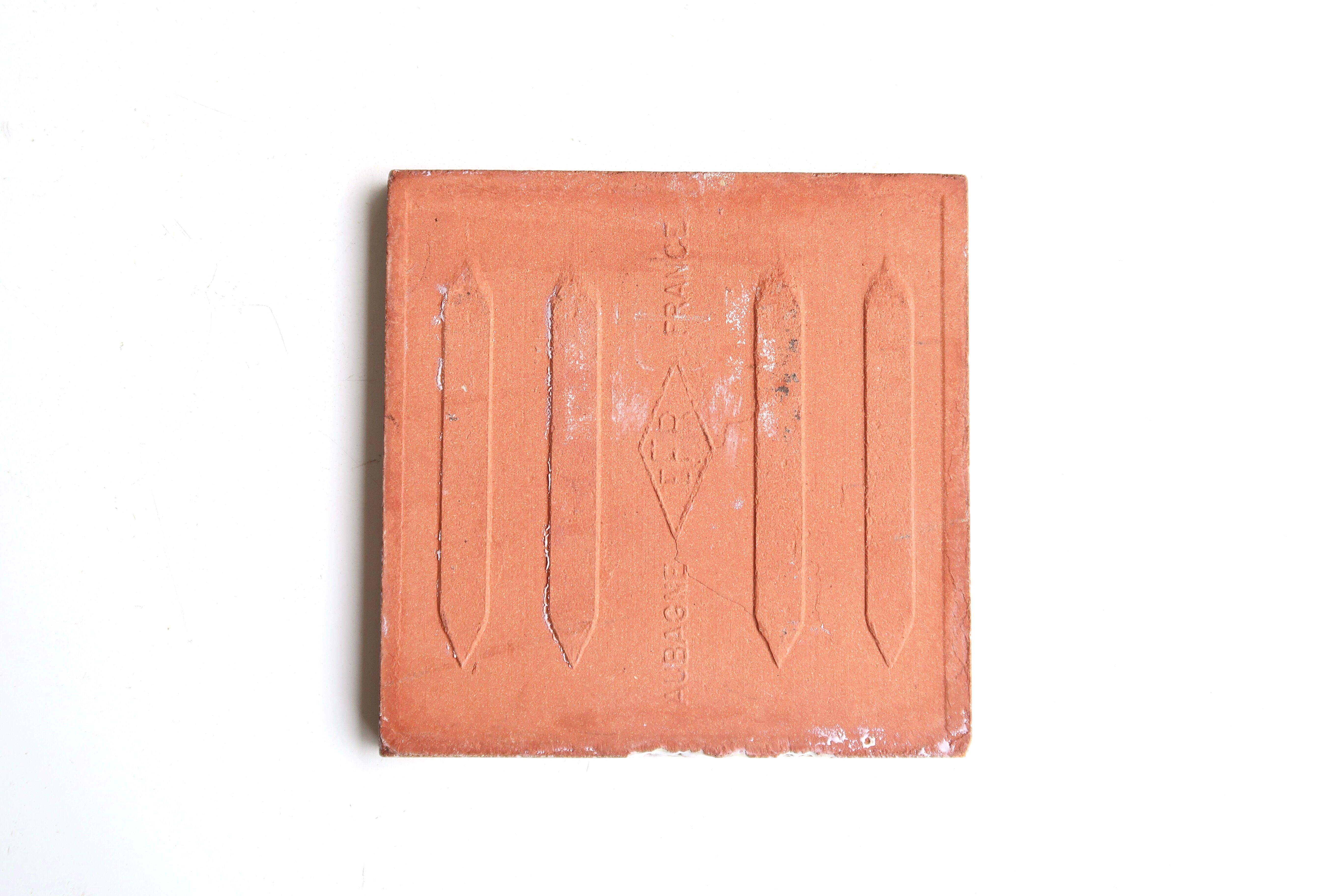 Ceramic tile "flower" trivet, 60s