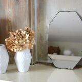 Miroir mercure hexagonal biseauté