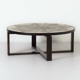 Table basse brutaliste par ox art pour trioh, années 1970 | danoise, fabriquée à la main