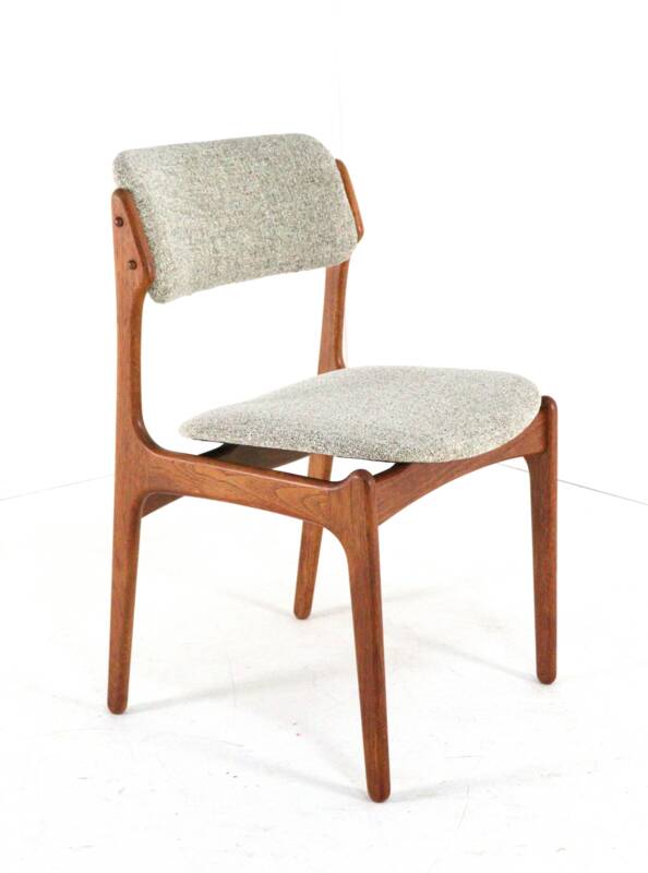 Set of 4 Erik Buch chairs for O.D. Møbler model 49 'Bur' - danish design