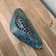 "Flower holder 'Galet' in glazed stoneware by Ch. OCORNOL, artistic glazed stoneware."