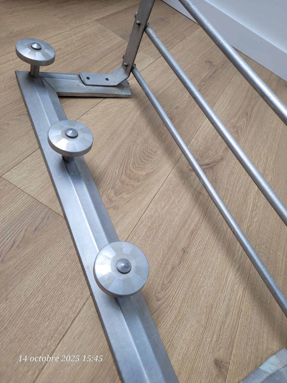 Vintage aluminum coat racks