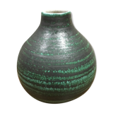 Green ceramic vase from the 1950s