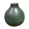 Vase en céramique vert des années 50