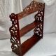 Old wall shelf in worked wood dimension: height -67cm- width --55cm-