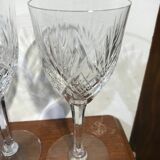 6 glasses of Lorraine crystal wine