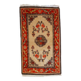 Tapis vintage fait main mongol 90cm x 160cm (années 1970)