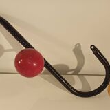 Vintage wood ball coat holder
