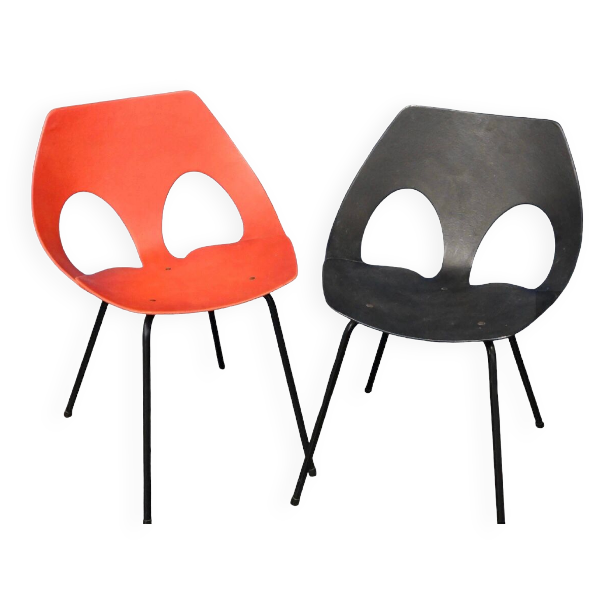 Pair of chairs Carl Jacobs airborne 1960