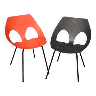 Pair of chairs Carl Jacobs airborne 1960