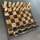 Mexican handcrafted chessboard. Made of stone. Mint condition. 40x40x1.4 cm. 6.5 kg.