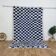 Tapis berbère marocain à motif damier bleu et écru – 250 x 147 cm