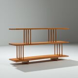 Mid-Century three tier wooden shelving unit