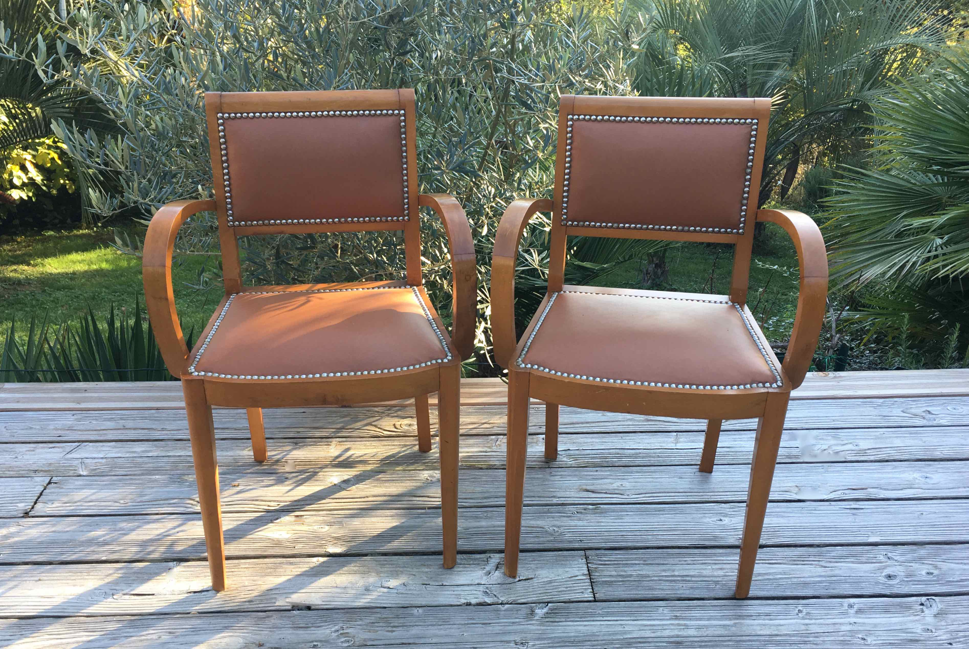 Pair of 50s bridge chairs