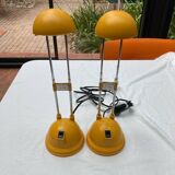 Lot 2 telescopic desk or bedside lamp, IKEA, 1990