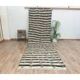 1970s Vintage Turkish Handmade  Beige Brown Kilim Runner Rug 138x460