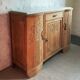 Art-deco buffet in raw oak