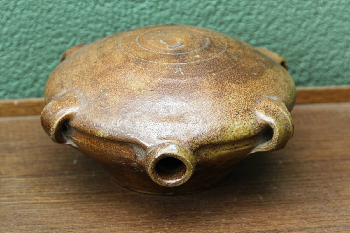 Stoneware gourd toad