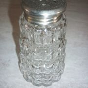 Glass sprinkler/sugar bowl