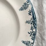 12 ironstone dinner plates “Florence” Longwy