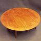 Round oak coffee table from H. Pander & Zn, the Netherlands 1950