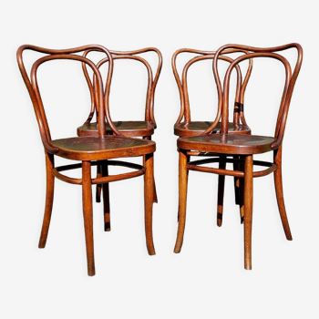 4 chairs bistrot Kohn n°55 early twentieth