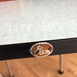 Duo of vintage matching stools in 60s formica brand Elem