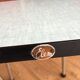 Duo of vintage matching stools in 60s formica brand Elem