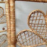 Vintage rattan screen