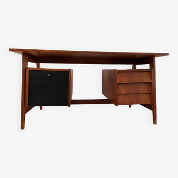 Bureau en chêne, années 50