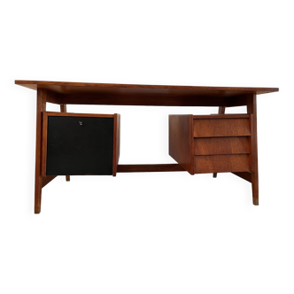 Bureau en chêne, années 50