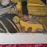 Still Life - original lithograph numbered and signed - Alfred Defossez