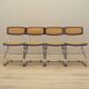 Ensemble de quatre chaises, design Bauhaus, années 1960, production : Italie