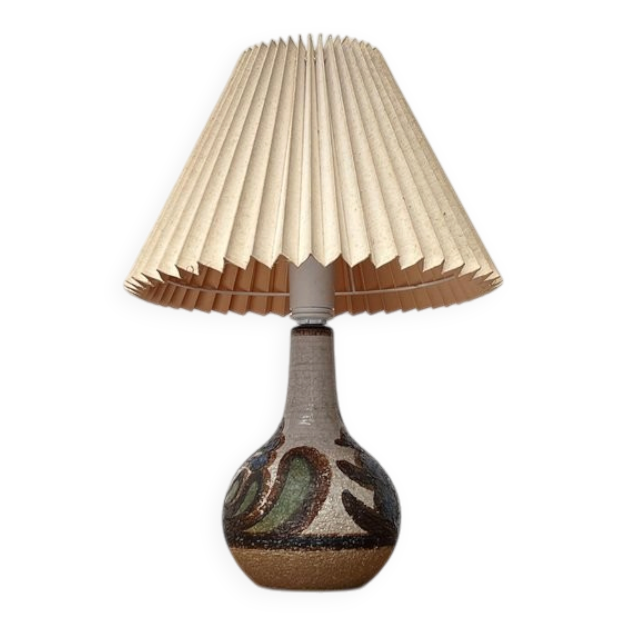Mid-Century Danish Studio Pottery Model 3068 Table Lamp from Søholm, 1960s