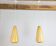 Pair of opaline pendant lights