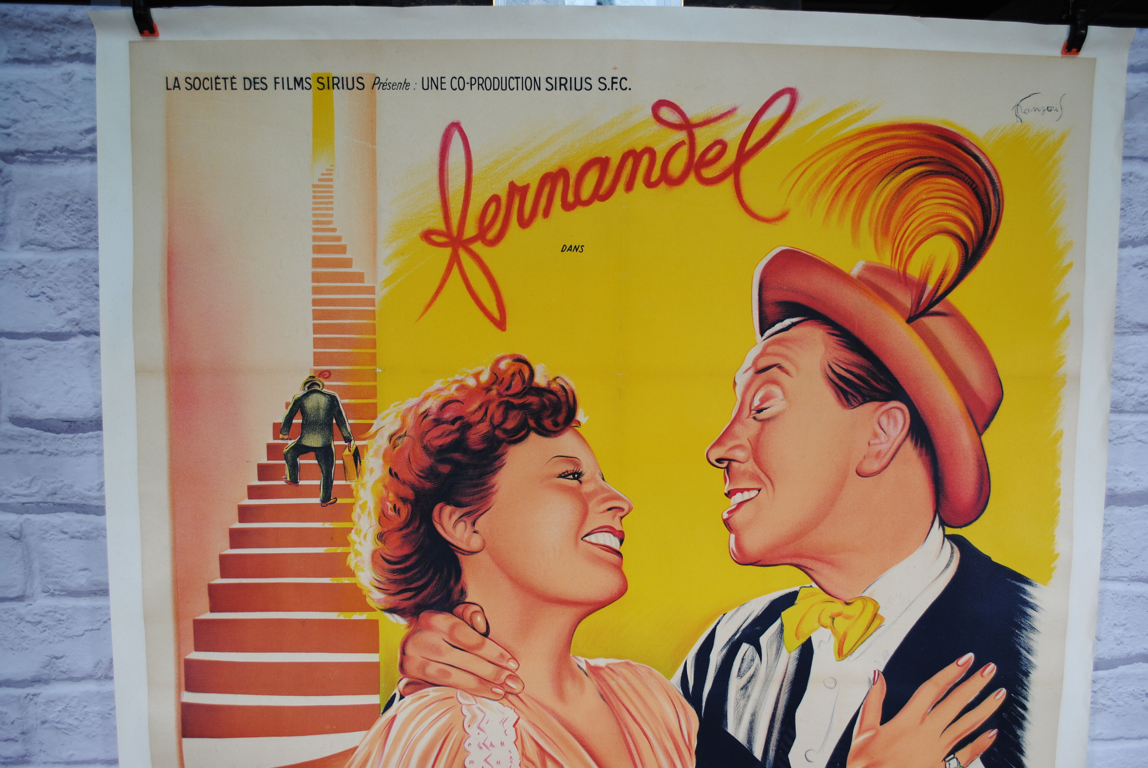 Casimir Fernandel's entoiled cinema poster