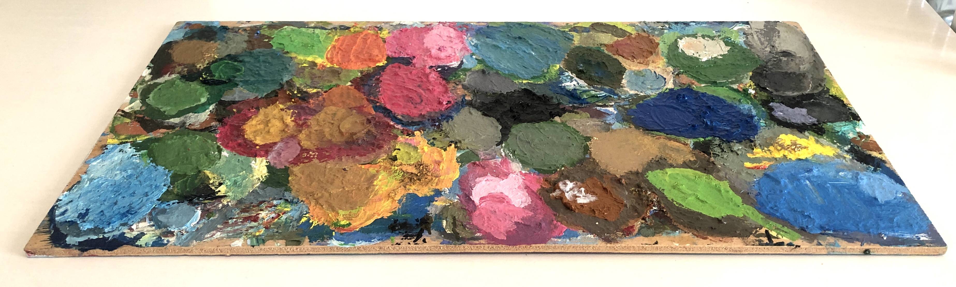 Tableau Huile Abstrait Coloré