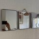 Miroir triptyque de barbier, 1960
