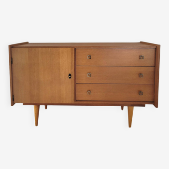 Buffet enfilade design scandinave finition placage chêne