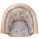 2 x armchair / club chair / floral fabric / 1980s