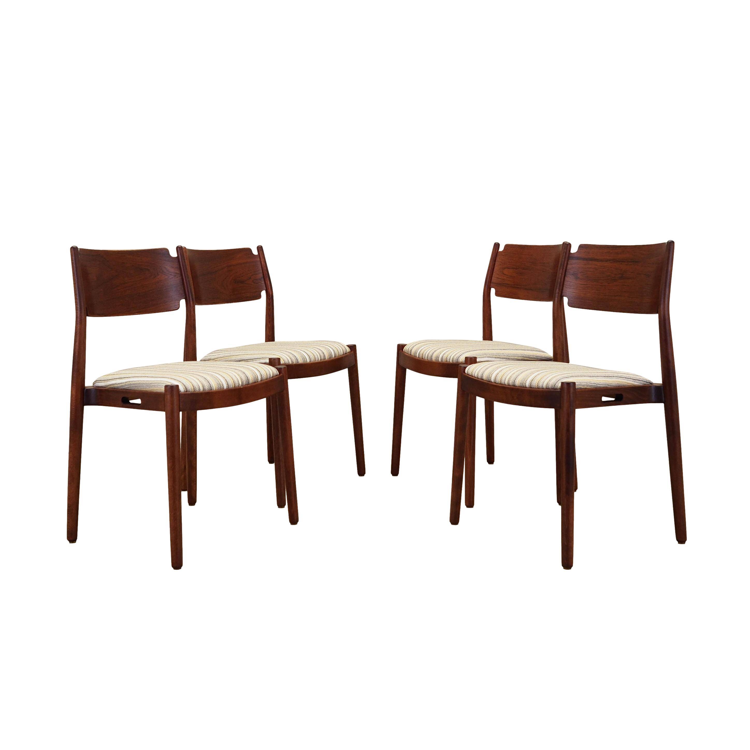 Set of four chairs, Danish design, 1970s, production: Denmark