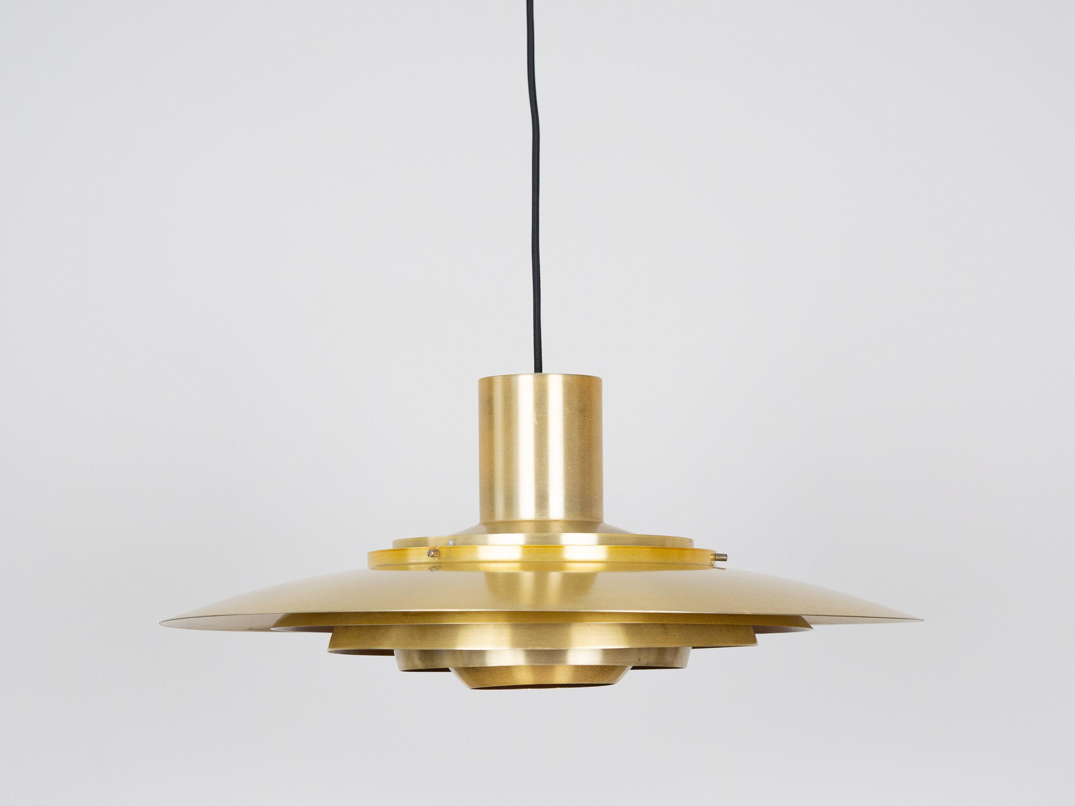 Danish vintage pendant lamp P376 by Fabricius and Kastholm, Nordisk Solar