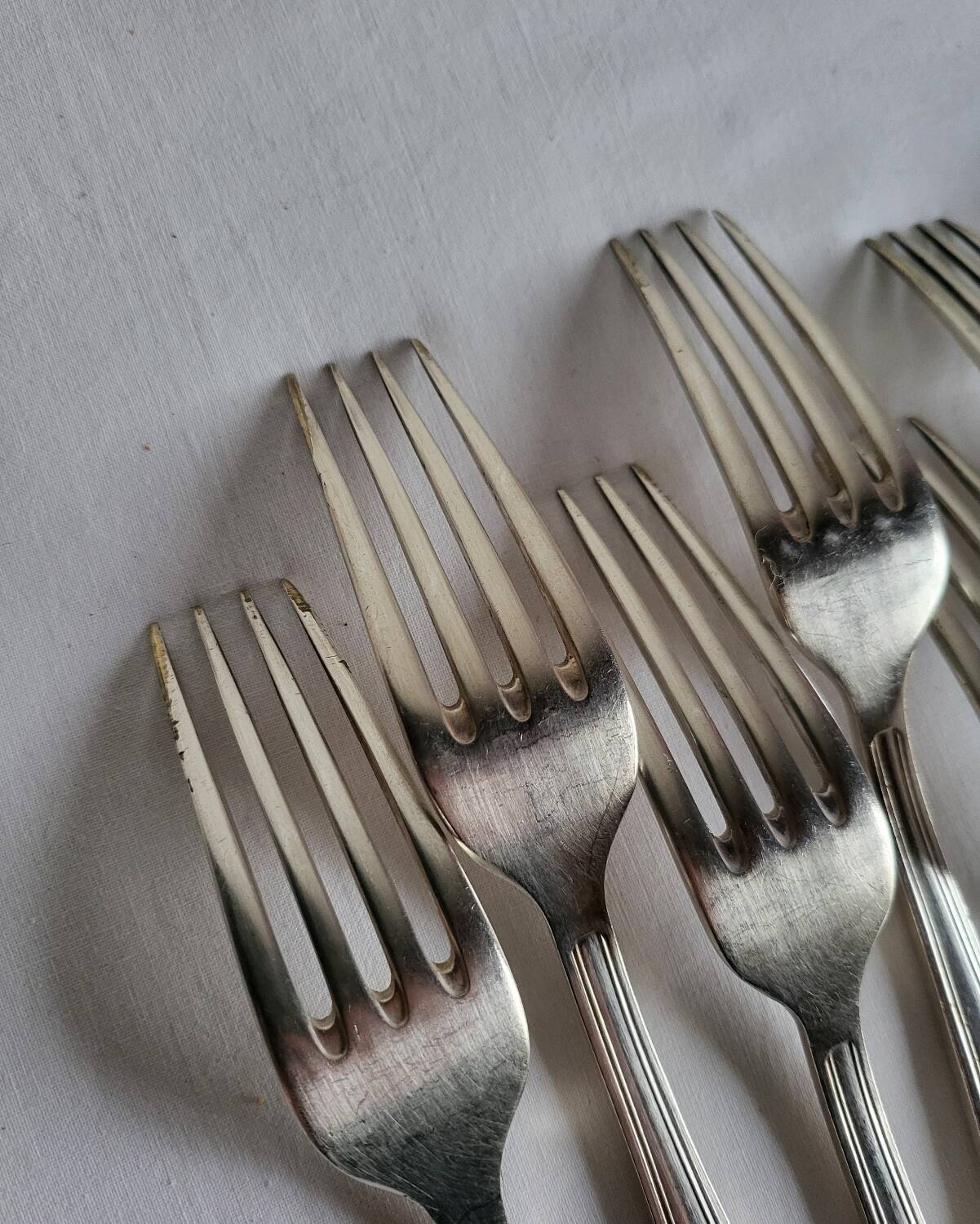 12 silver-plated table forks Manufrance