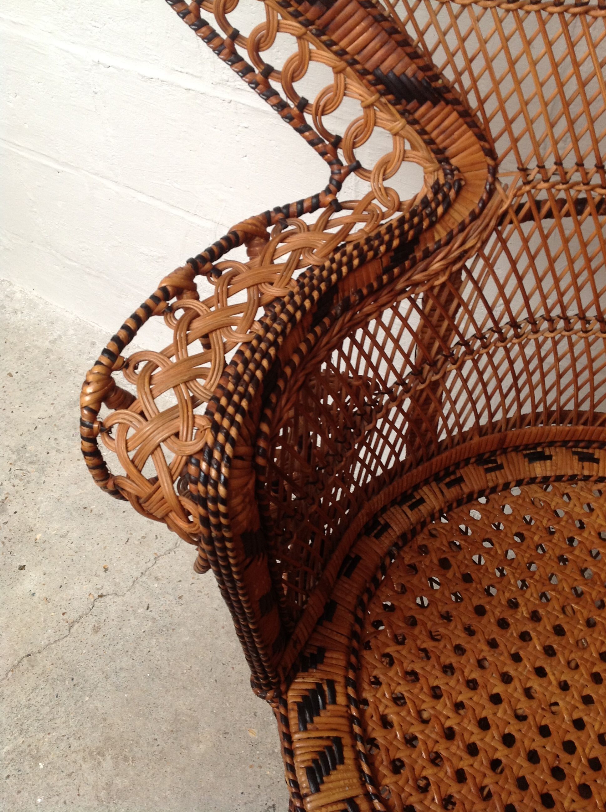 Armchair Emmanuelle rattan Kok House 1970