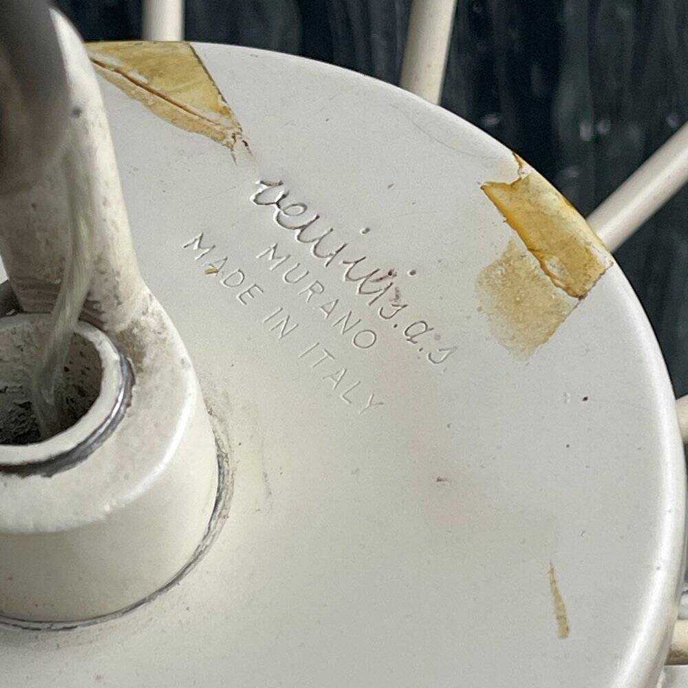 Murano glass chandelier "Eliche" by Venini, Italy, 1960s