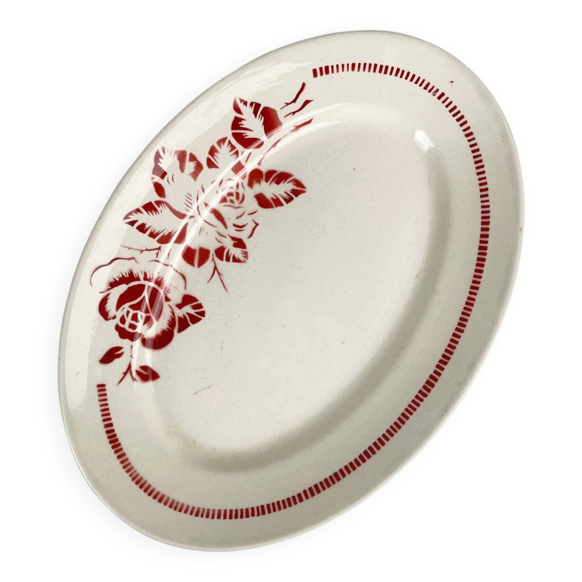 Oval dish Digoin-Sarreguemines "Atlantic", 1950-70